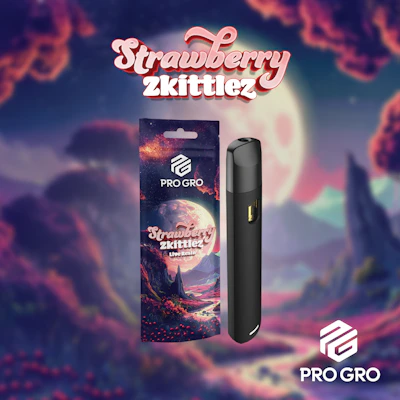 Strawberry ZKZ 1g Live Resin Disposable - DISPOSABLES by Pro Gro at King of Budz