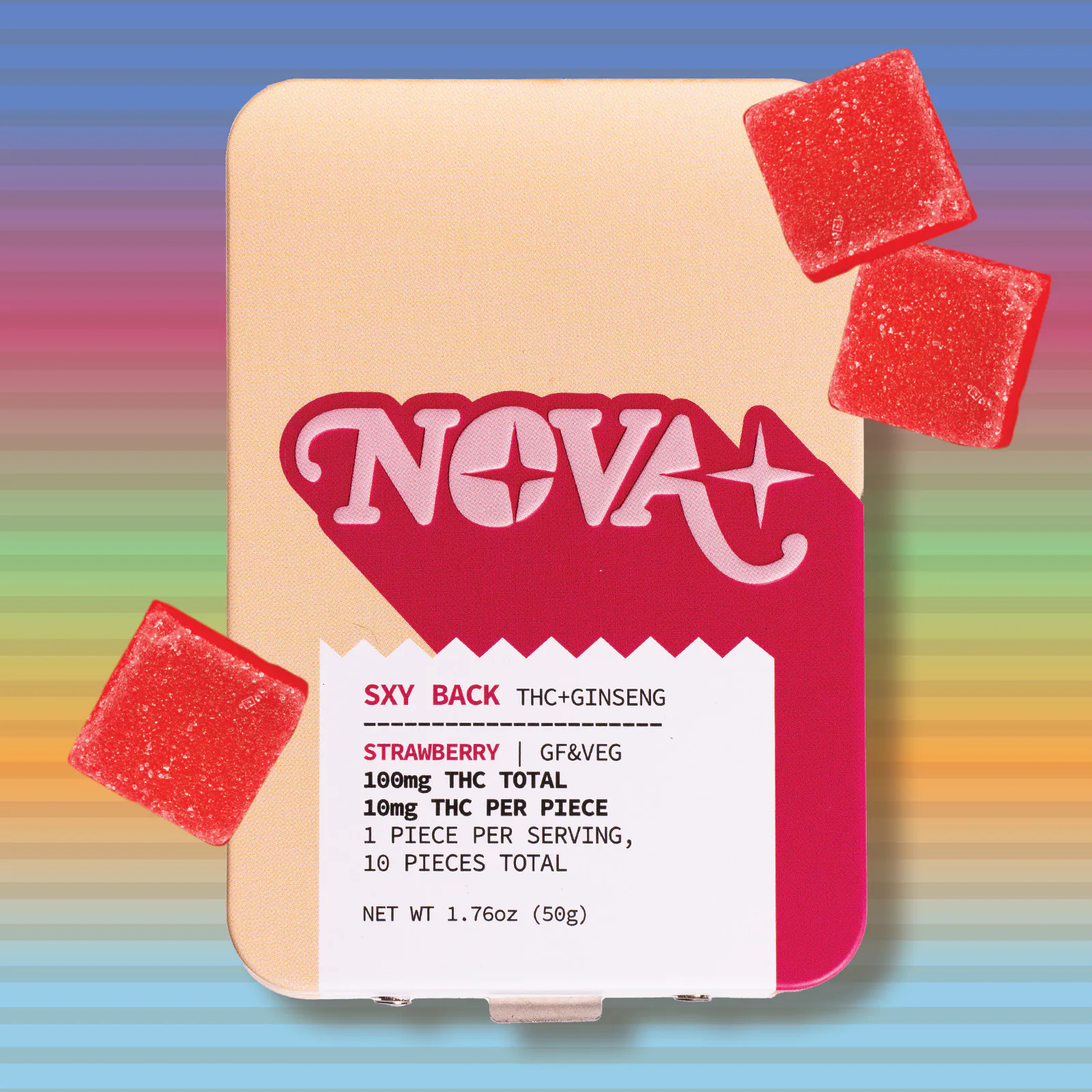 SXY BACK | Strawberry Gummies 100mg at Strain Stars - White Plains