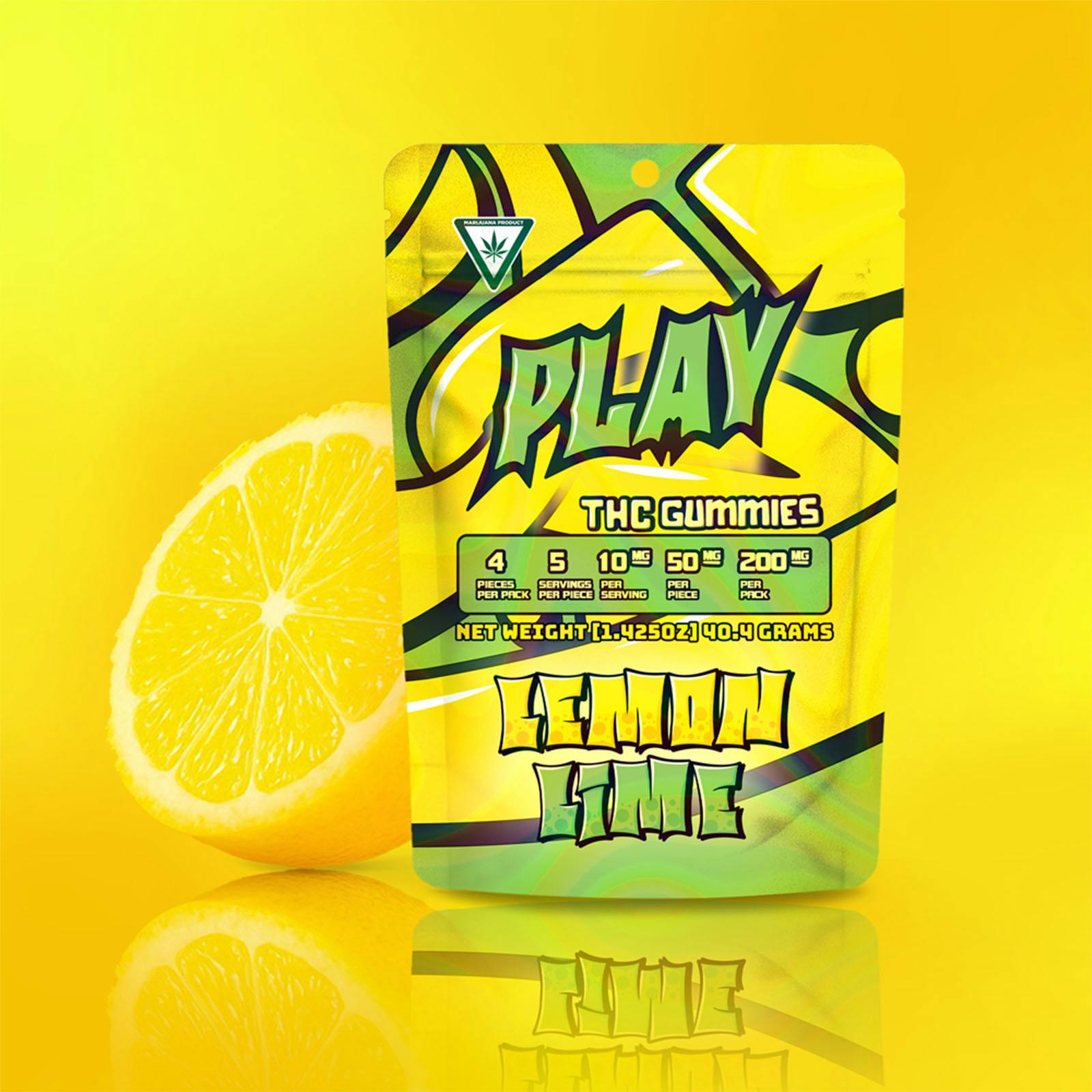 PLAY - 200mg Gummies - Lemon Lime