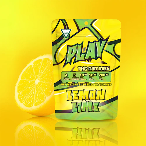 PLAY - 200mg Gummies - Lemon Lime