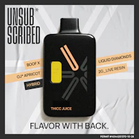 UNSUBSCRIBED | Thicc Juice | 2G Liquid Diamond & Live Resin | Disposable - product image at King of Budz