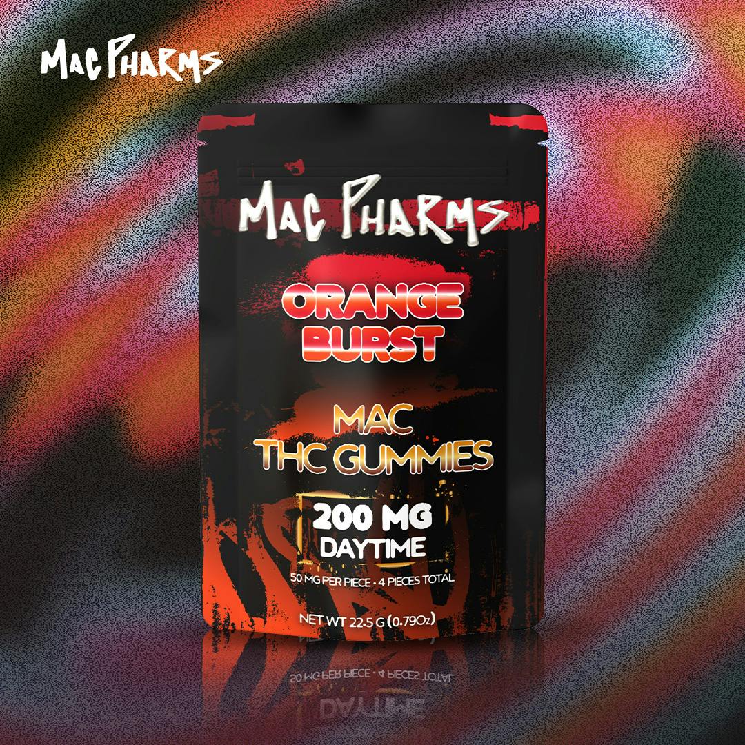 Mac Pharms - 200mg Gummies - Orange Burst
