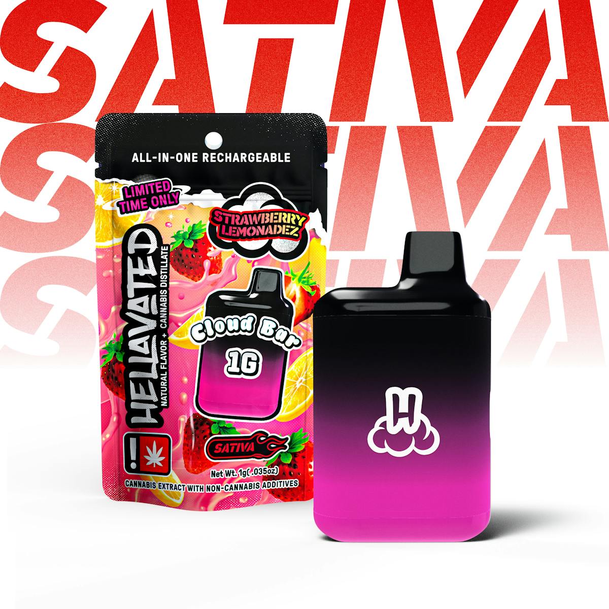 Photo of Strawberry Lemonadez Disposable Cloud Bar (Hellavated)