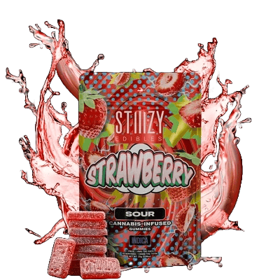 Stiiizy | Sour Strawberry | Gummies | 100mg