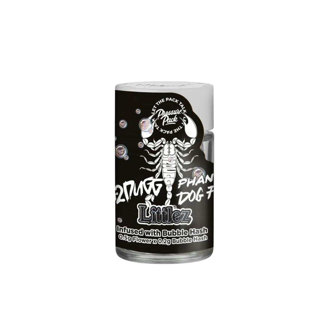 Pressure Pack x 42 Dugg - 5-Pack .7g Bubble Hash Infused Prerolls - Phantom Dog Food