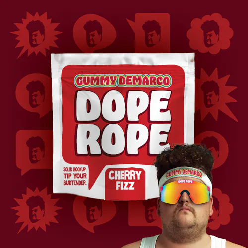 DOPE ROPE | Cherry Fizz | 200MG | Premium Gummy Rope-active