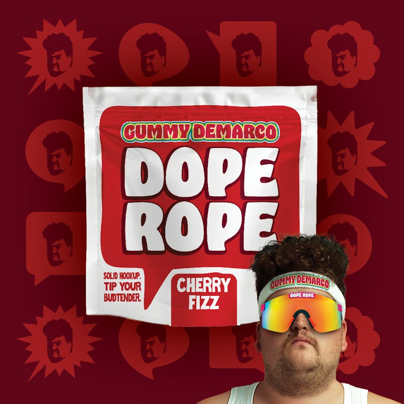 DOPE ROPE | Cherry Fizz | 200MG | Premium Gummy Rope
