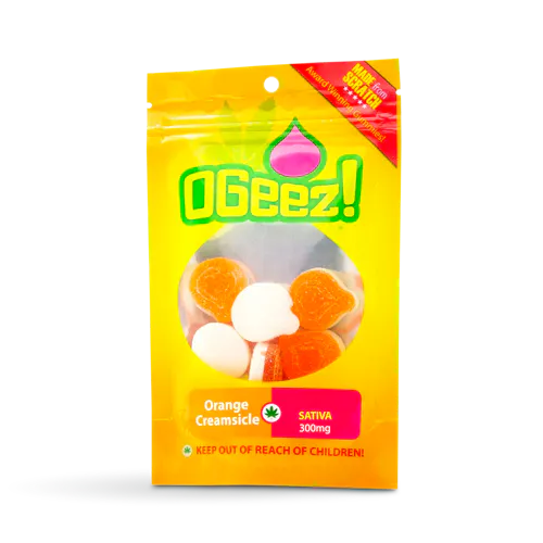 Orange Creamsicle Sativa Gummies | 1000mg-active