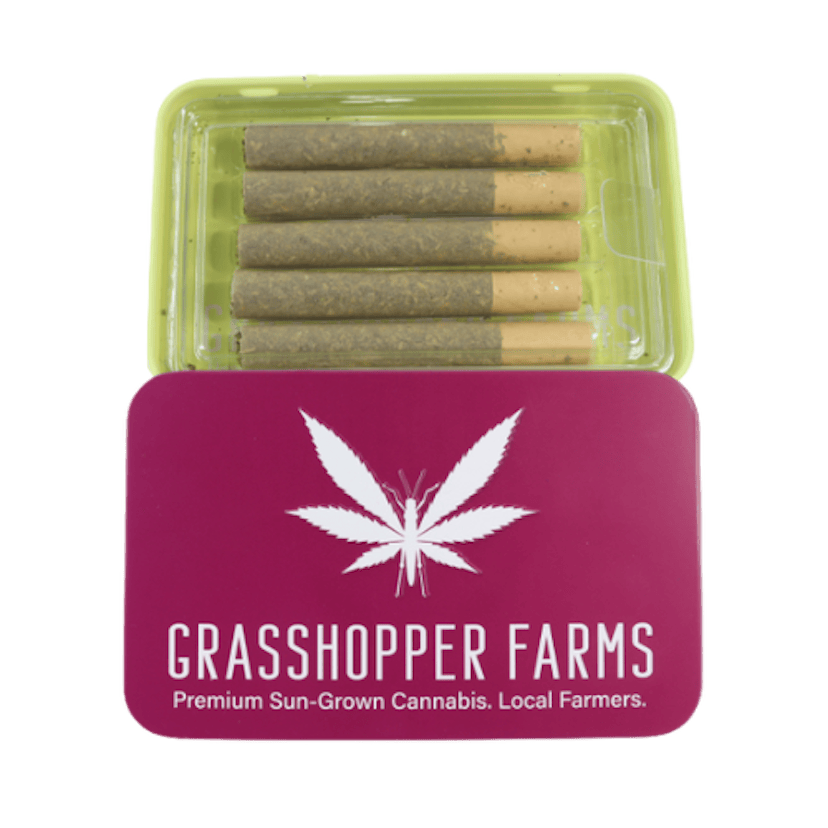 Grasshopper Farms - Apple Jacks Haze 5pk Infused Pre-Rolls