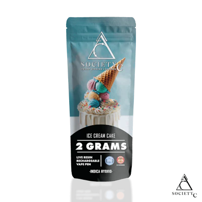 Society C - 2g Live Resin Disposable - Ice Cream Cake
