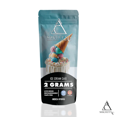 Society C - 2g Live Resin Disposable - Ice Cream Cake