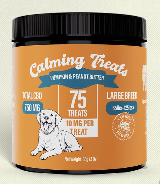 Made By A Farmer | CBD Pet Treats - 750mg - Large Breed: Pumpkin & Peanut Butter