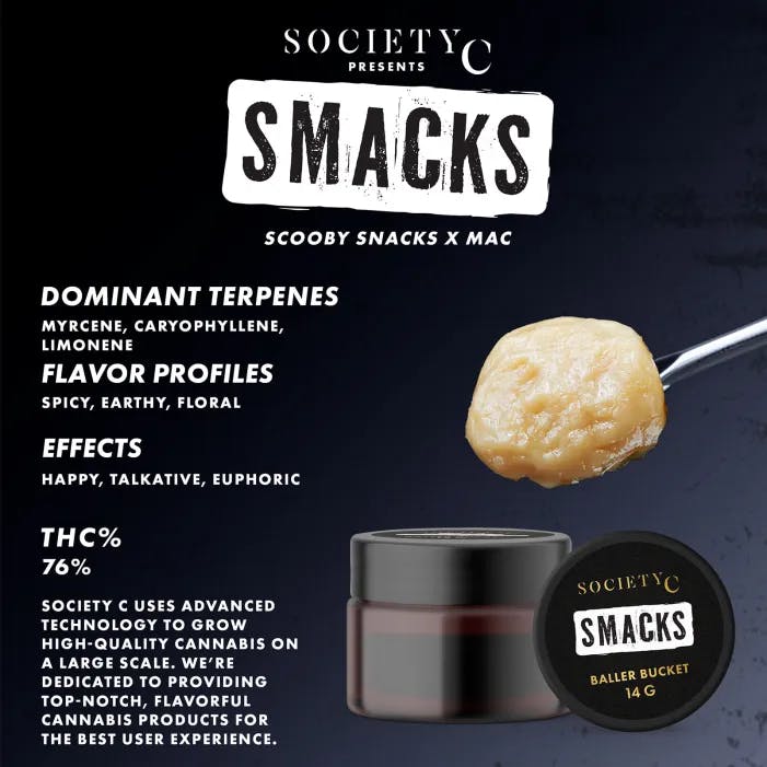 Society C - 14g Live Resin Badder - Smacks