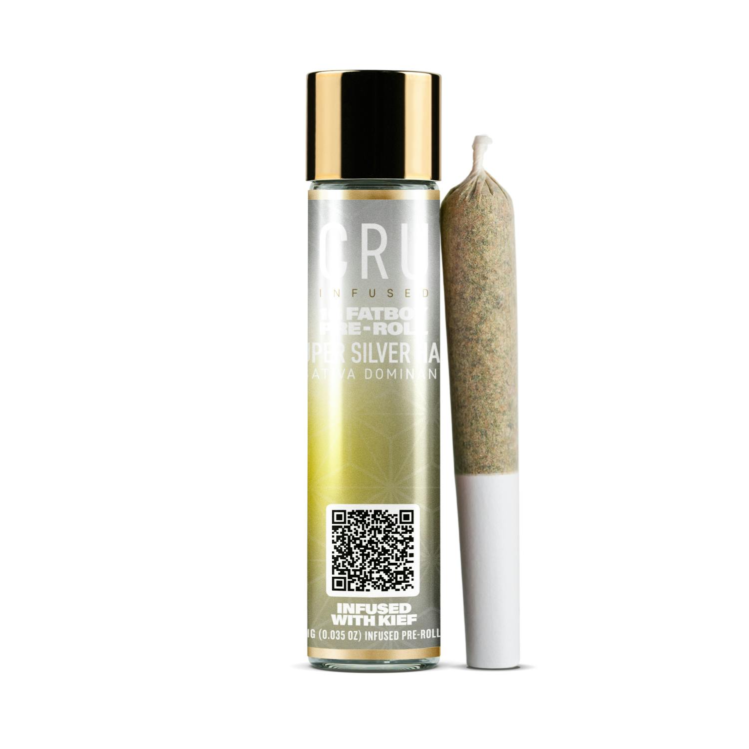 CRU | Super Silver Haze Fat Boy Infused Pre-roll