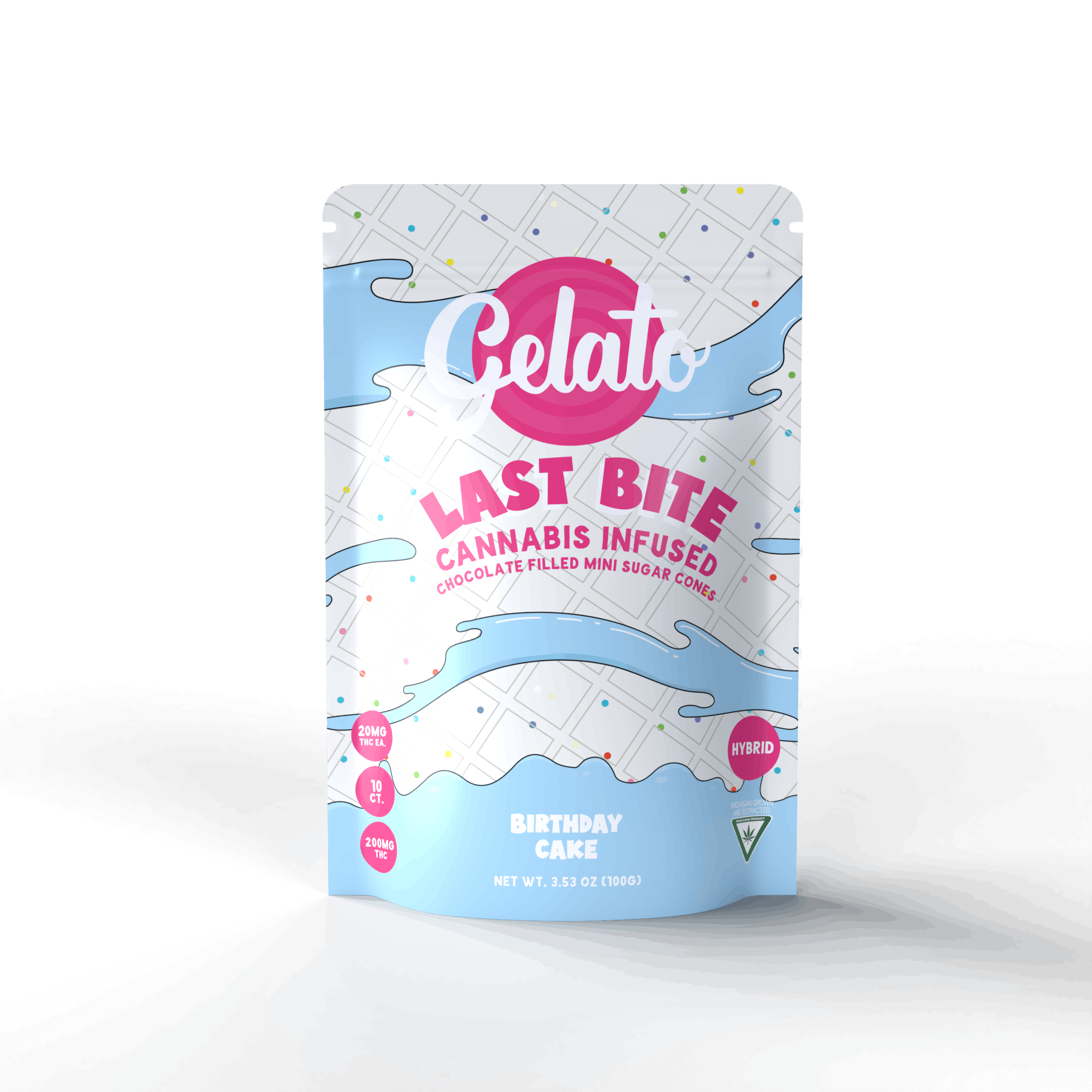 Product: Gelato | Birthday Cake Last Bites Mini Cones Hybrid | 200mg