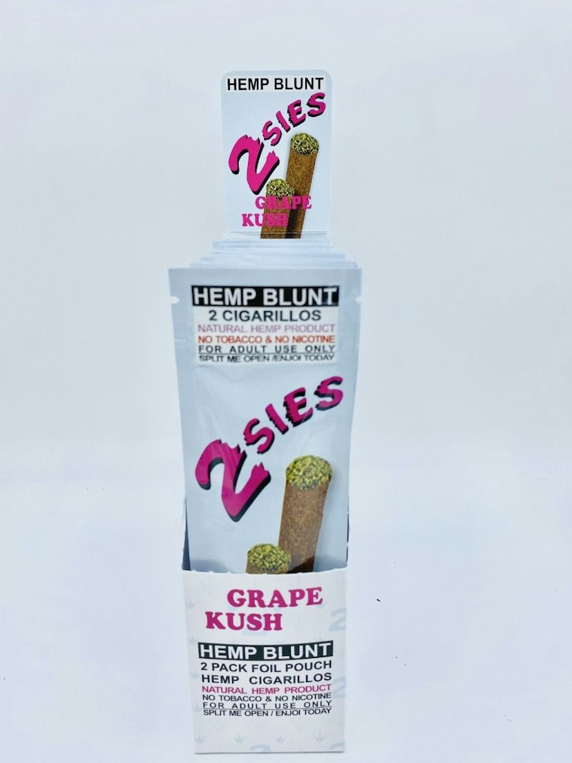 2SIES Hemp Wraps 2pk (Grape Kush)