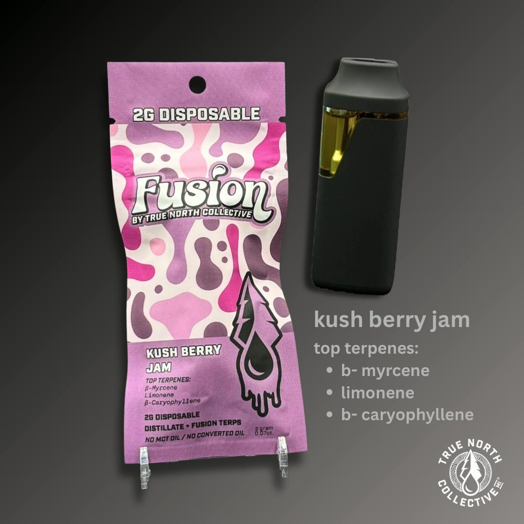 Product: True North | Kushberry Jam | 2g | Fusion Disposable | Indica