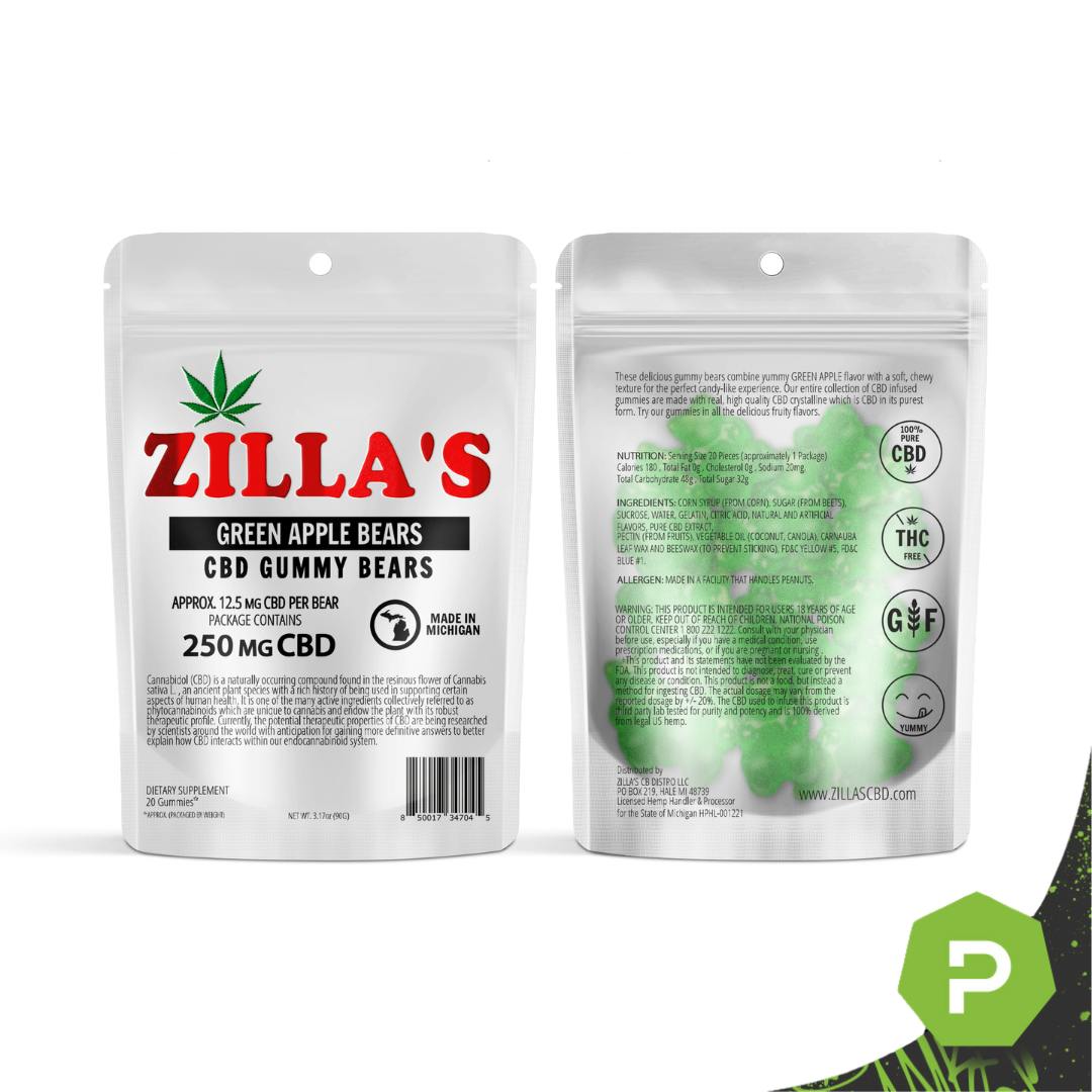 Zilla's Zilla's | 200mg CBD + CBN Gummy Bears | Calm & Sleep