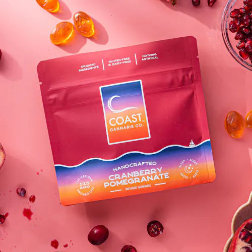 Cranberry Pomegranate (1:1:1 THC:CBD:CBN) ‘SLEEP’- 100mg Gummies-active