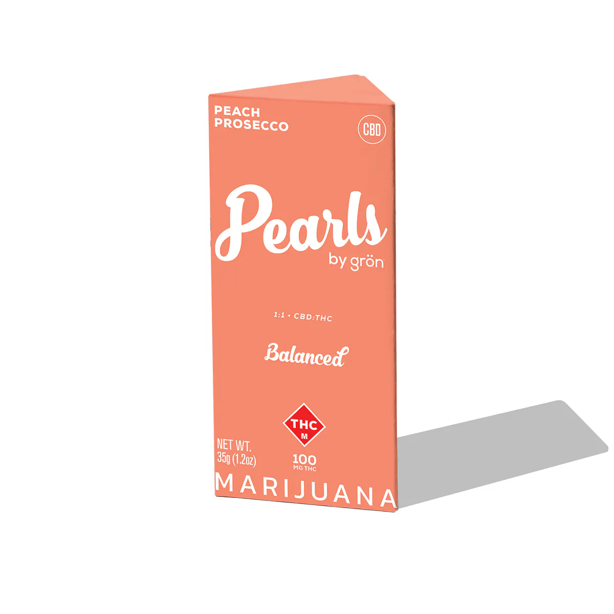 1:1 Peach Prosecco Pearls - CBD/THC - Balanced | Key Missouri