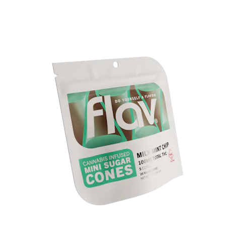 Mini Cones – Milk Mint Chip – 100mg-2