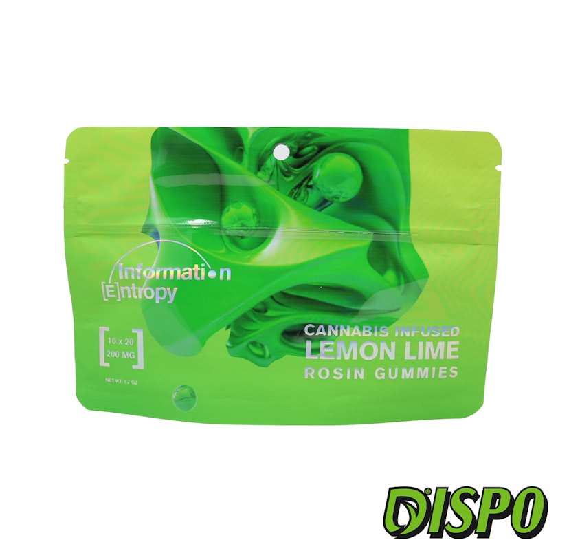 Information Entropy - Lemon Lime 200mg Live Rosin Gummies