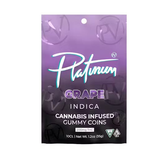 Platinum - 200MG Gummies - Grape