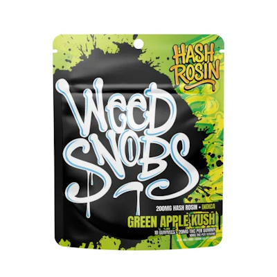 Weed Snobs - 200mg Hash Rosin Gummies - Green Apple Kush