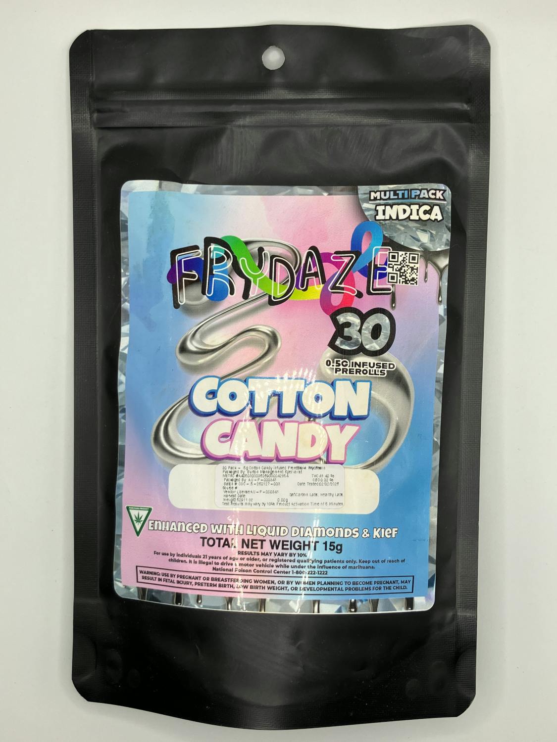 Product: Frydaze | Infused Pre-Roll 30-Pack - 15g - Cotton Candy