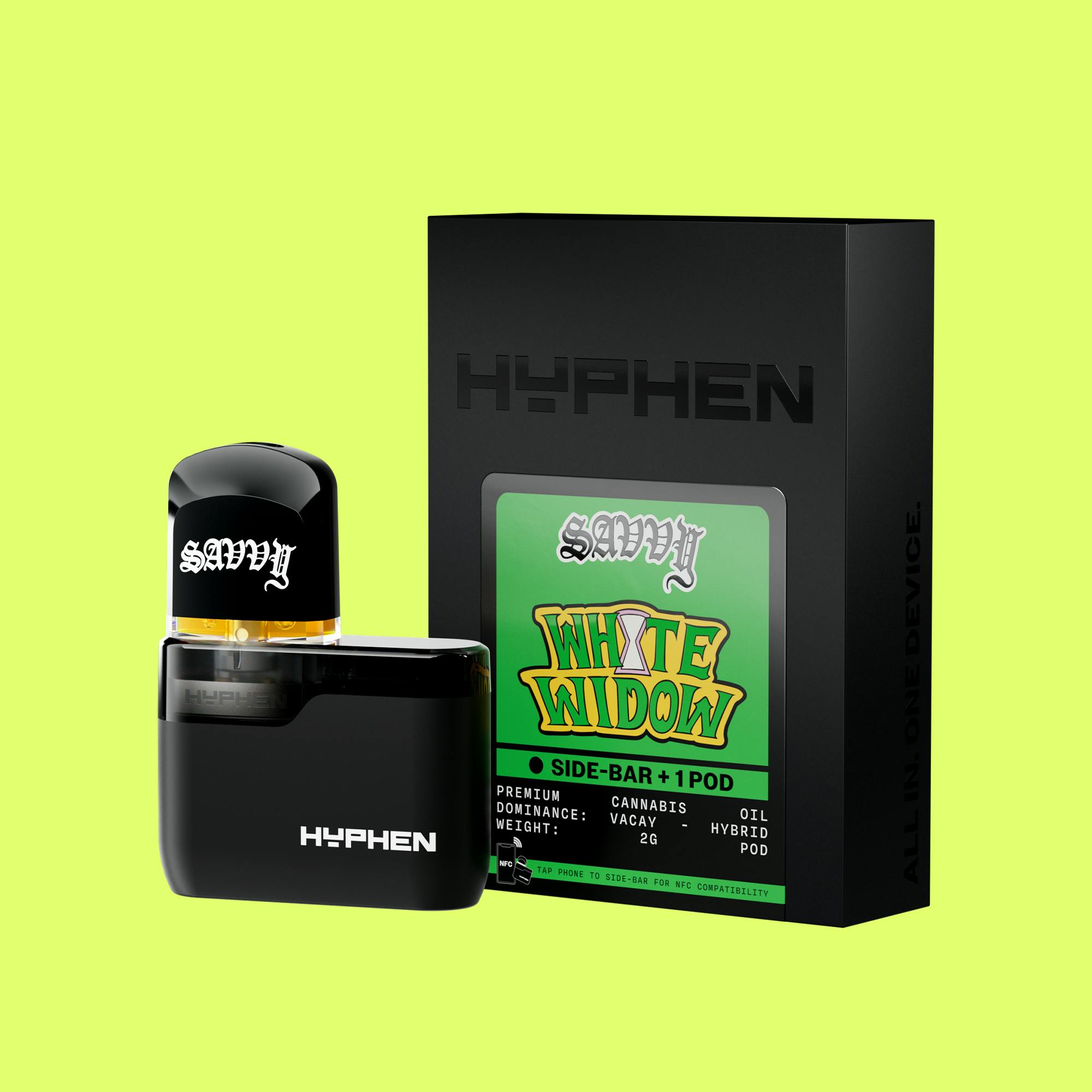Savvy Hyphen 2g Pod - White Widow & Battery Kit