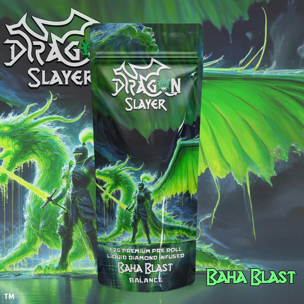 Baha Blast | Dragon Slayer | Infused Pre-roll | 1.2g | Envy Canna
