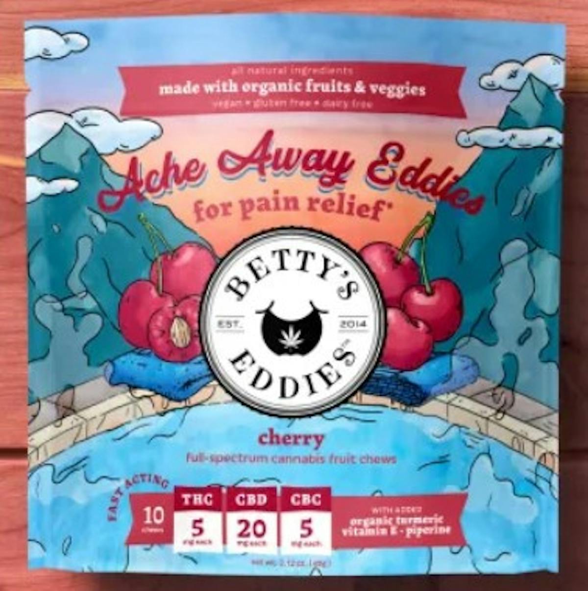 Photo of Betty’s Ache Away Eddies for Pain Relief 50mg 10pk – Cherry Chews