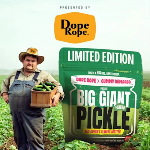 Dope Rope - 200mg Gummies - Big Giant Pickle
