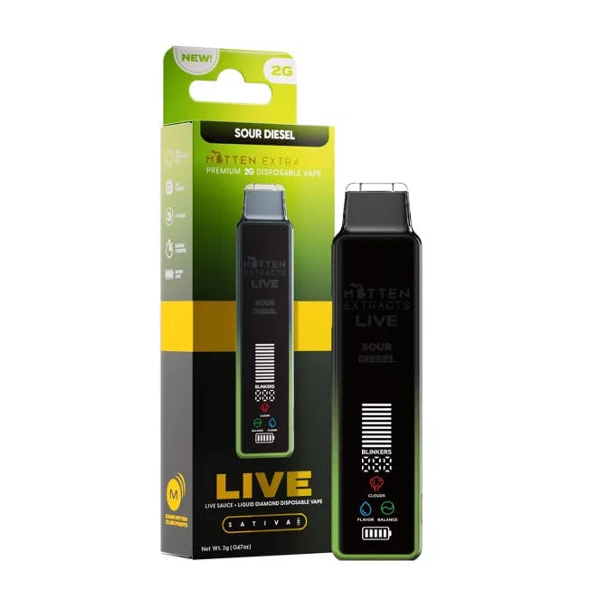 Mitten Extracts - 2g Live Sauce Disposable - Sour Diesel (S)