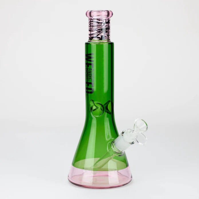 WENEED - 12" Dark Matter Beaker 7mm Glass Bong - Green