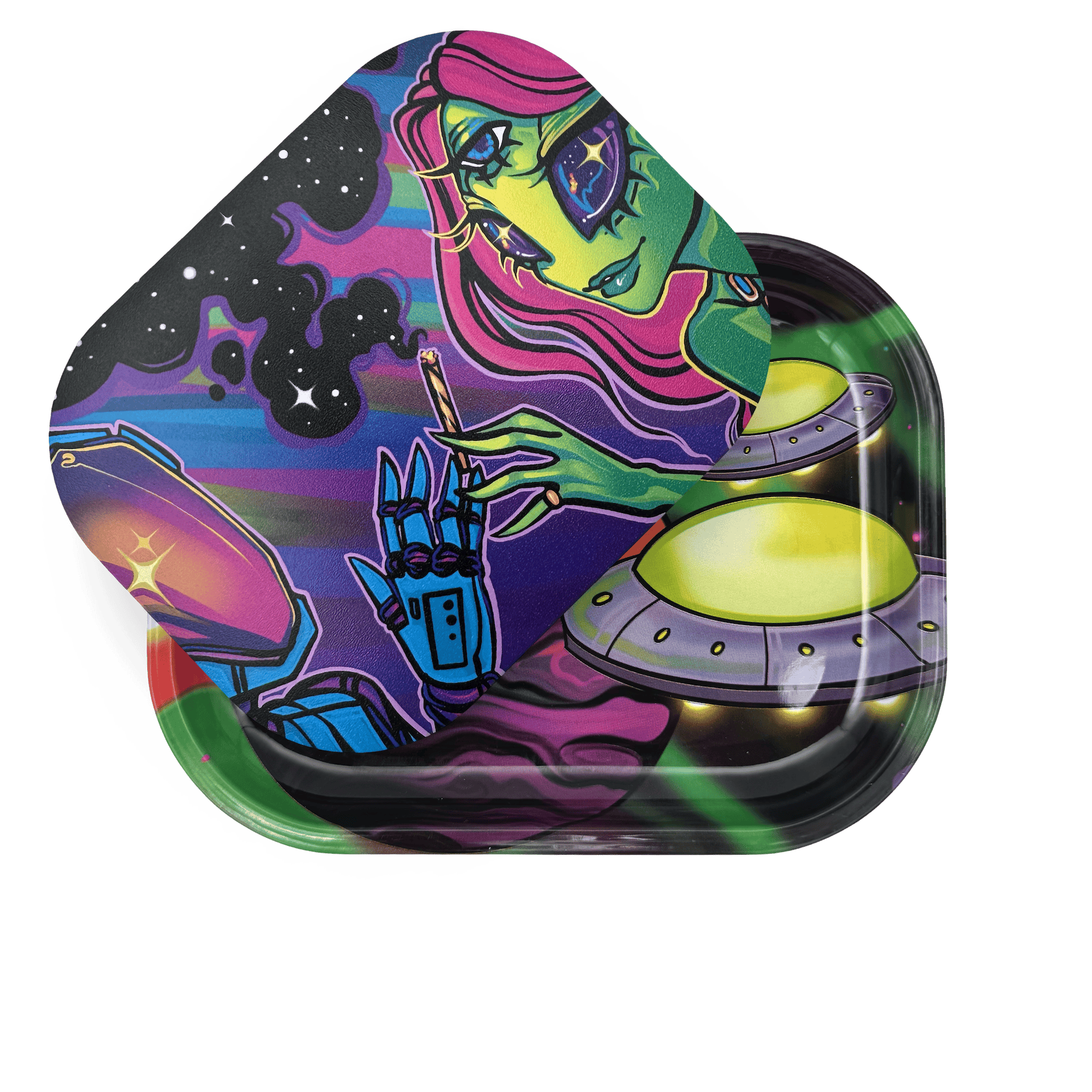 Zzz's - Space Lovers - Rolling Tray w/ Magnetic Cover | Cloud