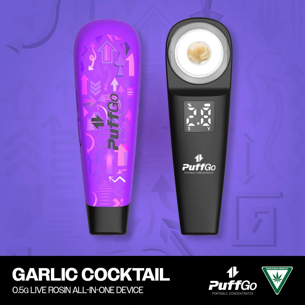 PuffGo PuffGo | 0.5g Live Rosin Portable Concentrate | Garlic Cocktail -  Puff Cannabis Cannabis Store in MI