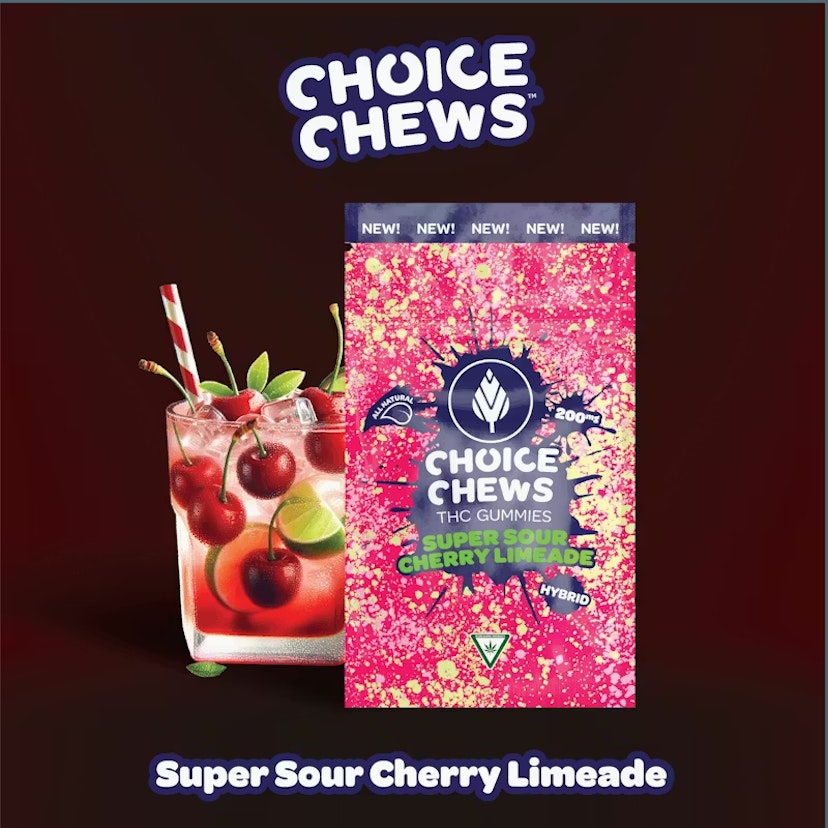 Choice | 200mg Gummies | Super Sour Cherry Limeade