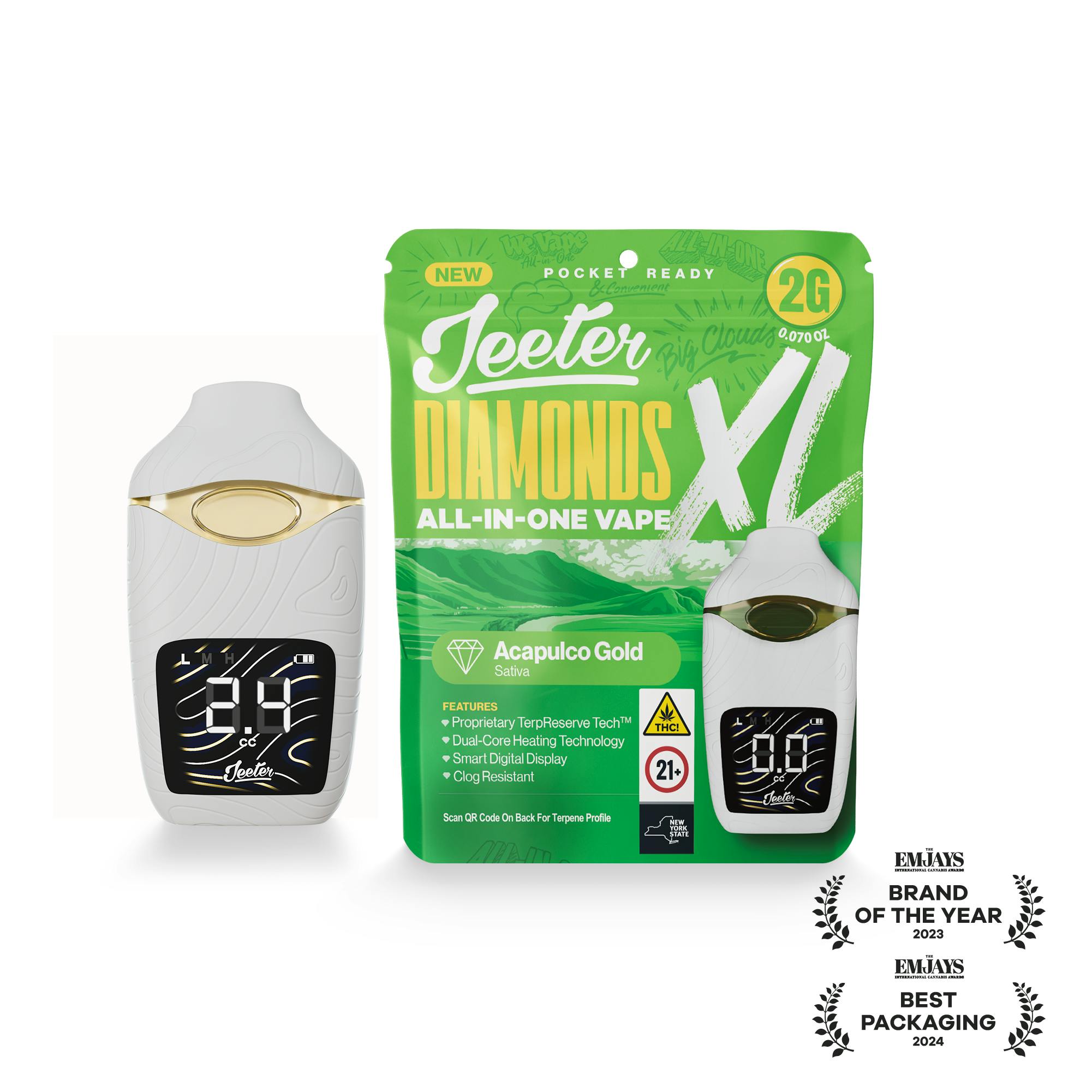 Jeeter Acapulco Gold All In One Liquid Diamonds Vape