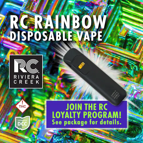 Riviera Creek | RC Rainbow (Live Rosin) Disposable .5g-active