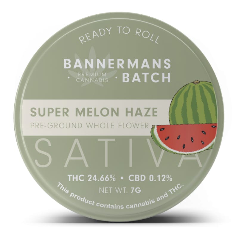 Super Melon Haze 7g Pre-Ground- Bannermans Batch