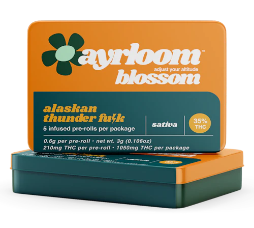Ayrloom - 5 Pack .6g Infused Prerolls - Alaskan Thunder Fuck