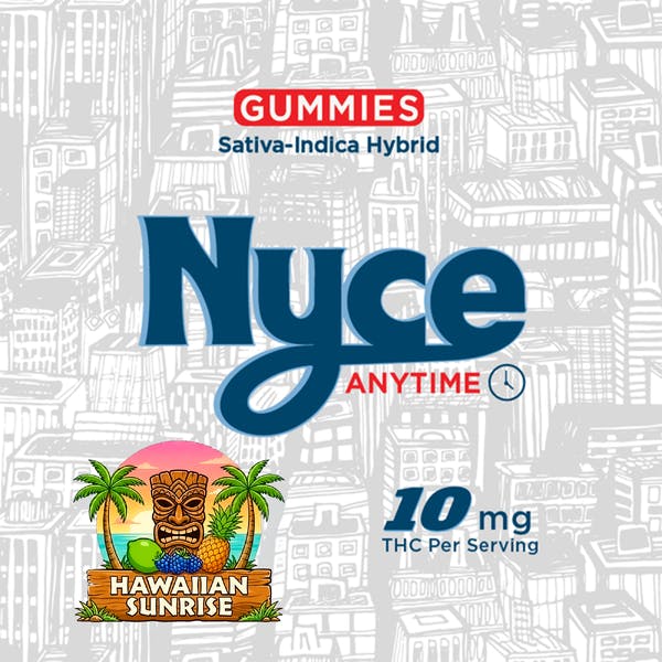 NYCE | Hawaiian Sunrise | Live Hash Rosin Gummies | 10pk