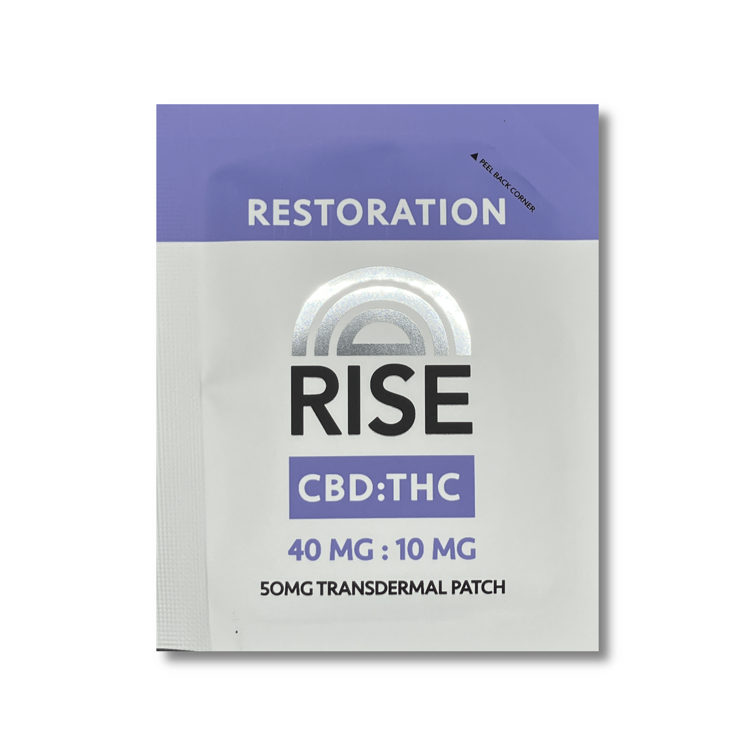 Product: Rise | Transdermal Patch - Restoration - 40mg:10mg, 4:1, CBD:THC