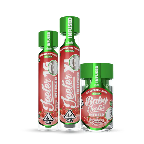 Jeeter Strawberry Cough XL Rosin Diamonds Infused Preroll Rec-active