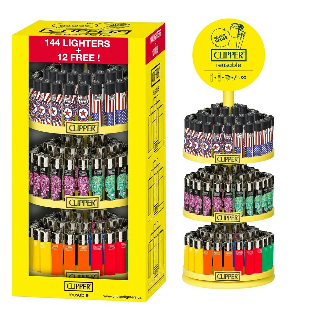 Clipper - Lighters - Classic Large - Carousel - Eco Mix - Assorted