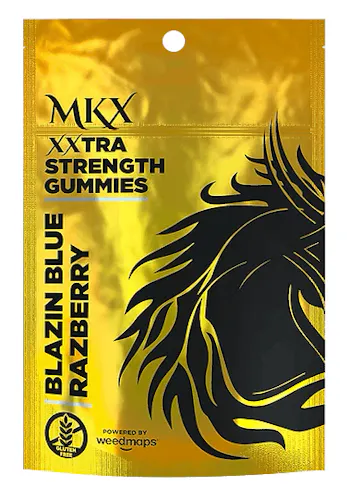 MKX Blazin Blue Razberry Gummies 200mg Rec-active