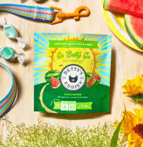 Watermelon 2:1 (THC:THCV) – 10pk 50mg – Bettys Eddies Fruit Chews-1