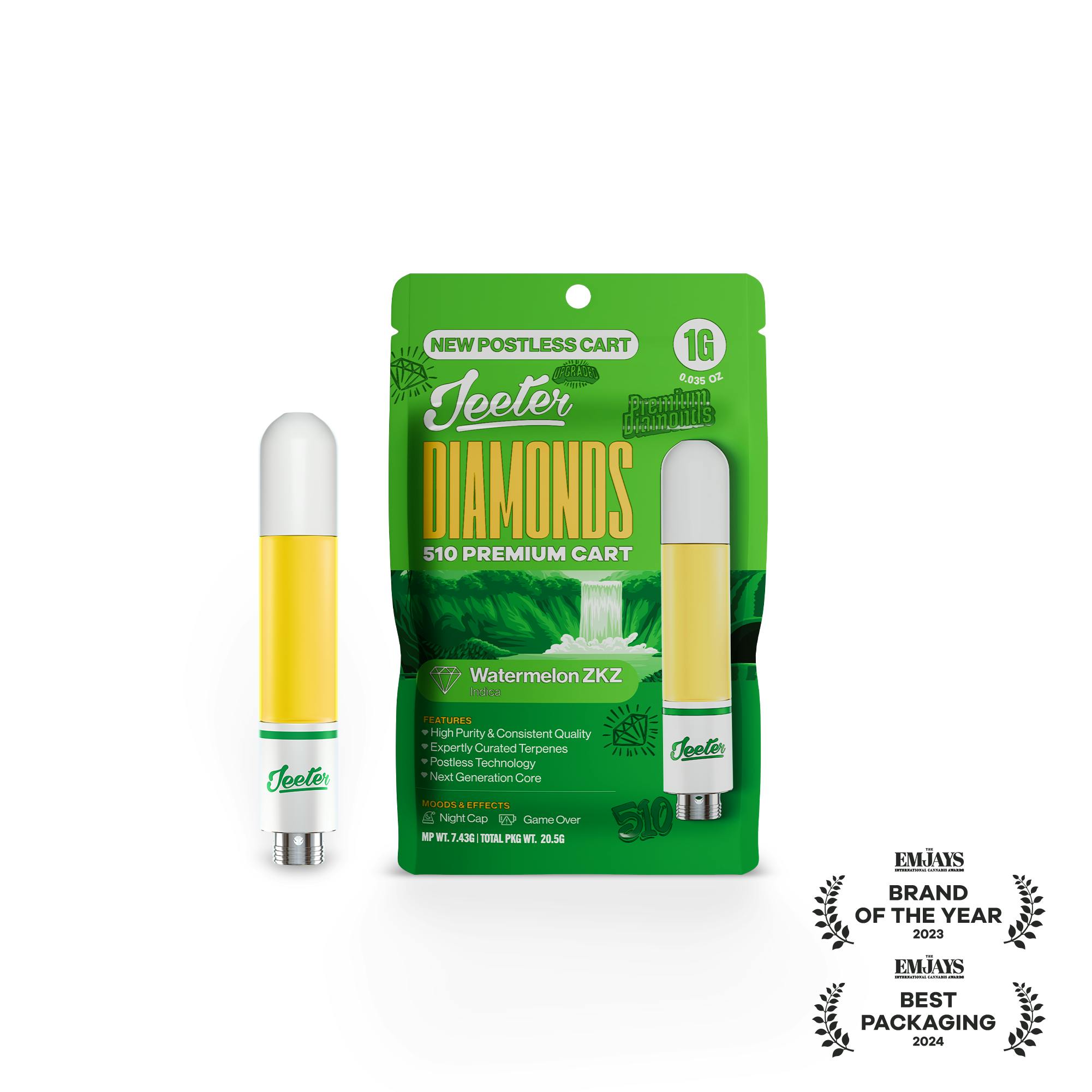 Jeeter Watermelon ZKZ Liquid Diamonds Cartridge