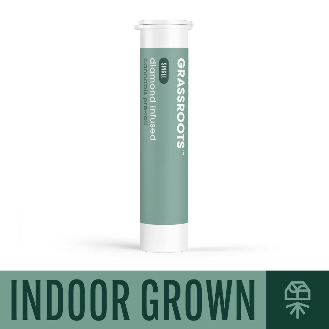 Grassroots Dark Heart Collection Diamond Preroll - Hybrid : Moonbeam Gelato